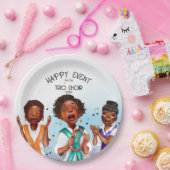 Afrikanisch-amerikanische Sänger Pappteller (Party)