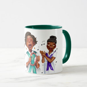 Afrikanisch-amerikanische Sänger Tasse