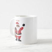 Afrikanisch-amerikanische Santa-Coffee-Tasse Kaffeetasse (Vorderseite Links)