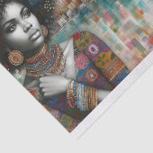 Afrikanisch-amerikanische Schönheit Seidenpapier (Ausschnitt)