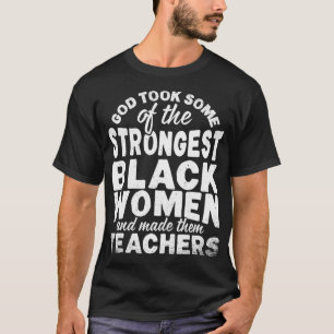 Afrikanisch-Amerikanische Schullehrer geben Black  T-Shirt