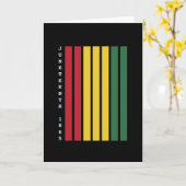 Afrikanisch-Amerikanische schwarze Geschichte - 18 Karte (Gelbe Blume)