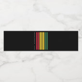 Afrikanisch-Amerikanische schwarze Geschichte - 18 Wasserflaschenetikett (Einzelnes Label)