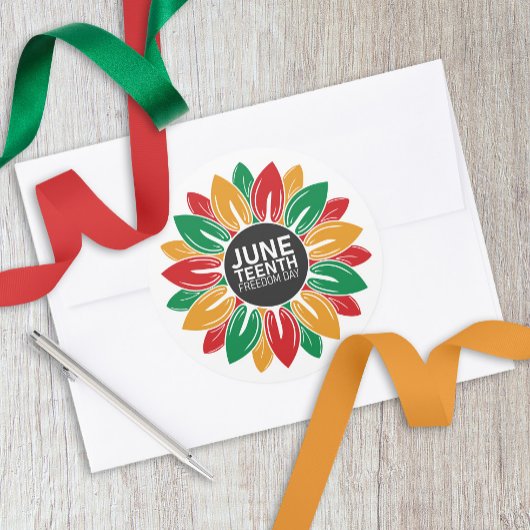 Afrikanisch-Amerikanische schwarze Geschichte June Runder Aufkleber