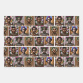 Afrikanisch-amerikanische schwarze Goddesses zum G Geschenkpapier Set (Vorderseite)