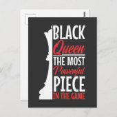 Afrikanisch-Amerikanische Schwarze Königin Am mäch Postkarte (Vorne/Hinten)
