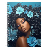 Afrikanisch-Amerikanische Schwarze Königin Melanin Notizblock (Vorderseite)