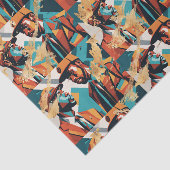 Afrikanisch-Amerikanische Schwarze Stadtmänner Seidenpapier (Ausschnitt)