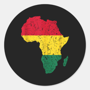 Afrikanisch-Amerikanische Schwarzgeschichte Monat  Runder Aufkleber