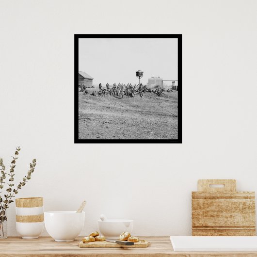 Afrikanisch-amerikanische Soldaten 1865 Poster (Küche)