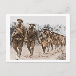 Afrikanisch-amerikanische Soldaten WWI Postkarte