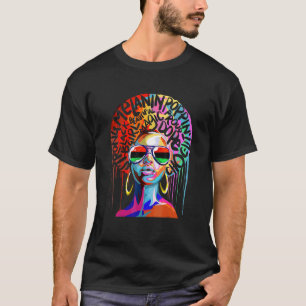 Afrikanisch-Amerikanische Strong Black Queen Afro  T-Shirt
