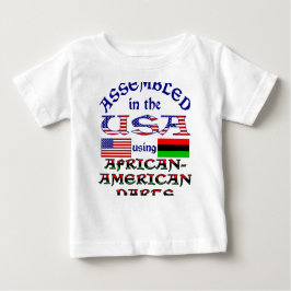 Afrikanisch-amerikanische Teile Baby T-shirt