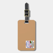 Afrikanisch-amerikanische Teile Gepäckanhänger (Vorderseite vertikal)