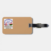 Afrikanisch-amerikanische Teile Gepäckanhänger (Rückseite horizontal)