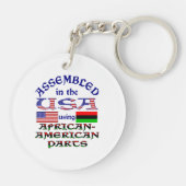 Afrikanisch-amerikanische Teile Schlüsselanhänger (Rückseite)
