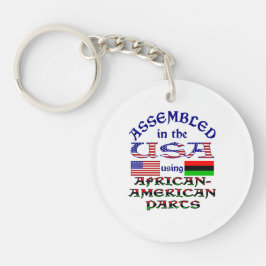 Afrikanisch-amerikanische Teile Schlüsselanhänger