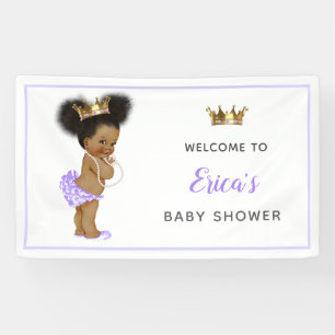 Afrikanisch-amerikanische Vintag Princess-Babydusc Banner