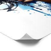 Afrikanisch-amerikanische Watercolor-Malerei Poster (Ecke)