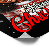 Afrikanisch-amerikanische Weihnachtsfrauen-Mama Poster (Ecke)