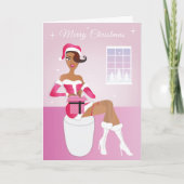 Afrikanisch-Amerikanische Weihnachtskarte Einladung (Vorderseite)