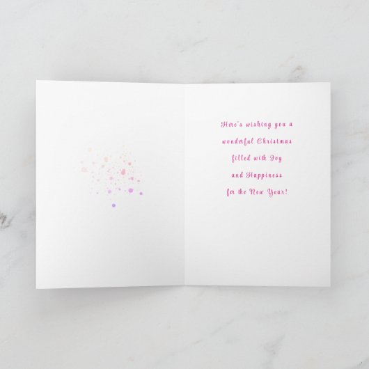 Afrikanisch-Amerikanische Weihnachtskarte Einladung (Innenseite)