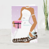 Afrikanisch-Amerikanische Weihnachtskarte Einladung (Vorderseite)