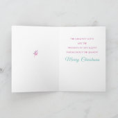 Afrikanisch-Amerikanische Weihnachtskarte Einladung (Innenseite)