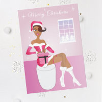 Afrikanisch-Amerikanische Weihnachtskarte