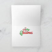 Afrikanisch-Amerikanische Weihnachtskarte Feiertagskarte (Innenseite)