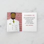 Afrikanisch-amerikanischer Mann im Weißen Anzug Ge Karte (Innenseite)