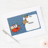 Afrikanisch-amerikanischer Santa Claus Kwanzaa Fei Rechteckiger Aufkleber (Umschlag)