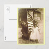 Afrikanisch-amerikanischer Sohn und Mutter, US-Fla Postkarte (Vorne/Hinten)