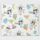 Afrikanisch-Amerikanischer Zuckerpferd Geschenkpapier (Flach)