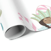 Afrikanisch-Amerikanischer Zuckerpferd Geschenkpapier (Rolleneckpunkt)