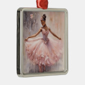 Afrikanisch-amerikanischer ZuckerPlum Fairy Pink B Ornament Aus Metall (Rechts)