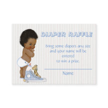 Afrikanisch-amerikanisches Baby Boy Diaper Raffle