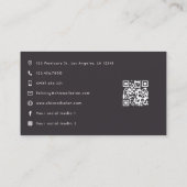 Afrikanisch-amerikanisches Crafting Queen Design Visitenkarte (Rückseite)