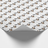 Afrikanisch-amerikanisches Hochzeitspapier Geschenkpapier (Ecke)