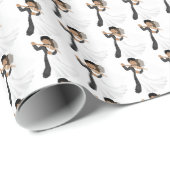 Afrikanisch-amerikanisches Hochzeitspapier Geschenkpapier (Rolleneckpunkt)