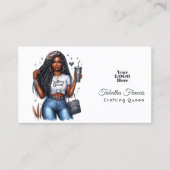 Afrikanisch-amerikanisches Kunsthandwerk Visitenkarte (Vorderseite)