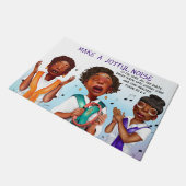 Afrikanisch-Amerikanisches Sängerbuch Fußmatte (Schrägansicht)