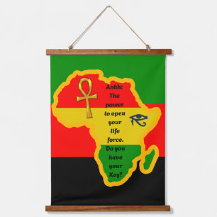 Afrikanisch-amerikanisches Schlüsselholz-Wandteppi Wandteppich Mit Holzrahmen