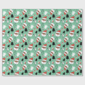 Afrikanisch-amerikanisches Weihnachtswrapping-Papi Geschenkpapier (Flach)