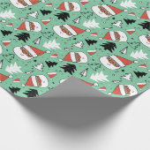 Afrikanisch-amerikanisches Weihnachtswrapping-Papi Geschenkpapier (Ecke)