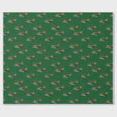 Afrikanisch-amerikanisches Weihnachtswrapping-Papi Geschenkpapier (Flach)