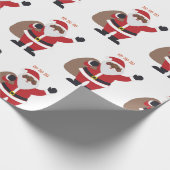 Afrikanisch-amerikanisches Weihnachtswrapping-Papi Geschenkpapier (Ecke)