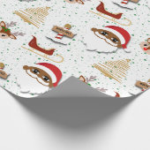 Afrikanisch-amerikanisches Wrapping Paper Geschenkpapier (Ecke)