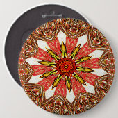 Afrikanisch-asiatisches traditionelles Muster Button (Vorne & Hinten)