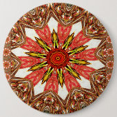 Afrikanisch-asiatisches traditionelles Muster Button (Vorderseite)